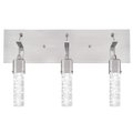 Brilliantbulb 22 watt 3 Light LED Wall Fixture with Bubble Glass - Brushed Nickel BR2690141